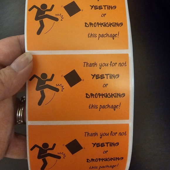 Stickers Don't Yeet or Dropkick! 50 2x3 Handmade Stickers - Picture 2 of 4